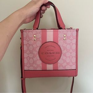 Pink Mini Monogram Coach Crossbody Purse